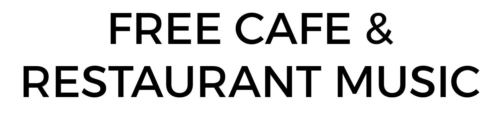 Free cafe and restaurant music logo